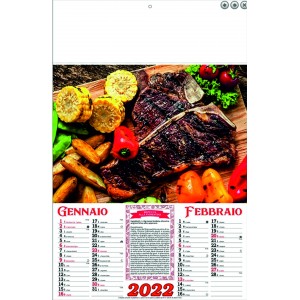 100 CALENDARI Carne cotta e cucina italiana 2022  CON STAMPA INCLUSA