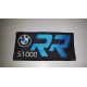 Patch Toppa Ricamata BMW S 1000 RR embroidery cm 10 x 5 termoadesivo 