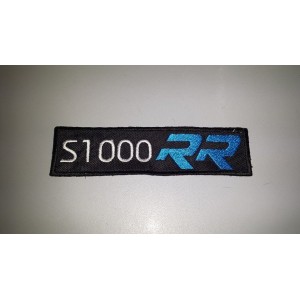 Patch Toppa Ricamata BMW S 1000 RR embroidery cm 12 x 3 termoadesivo 